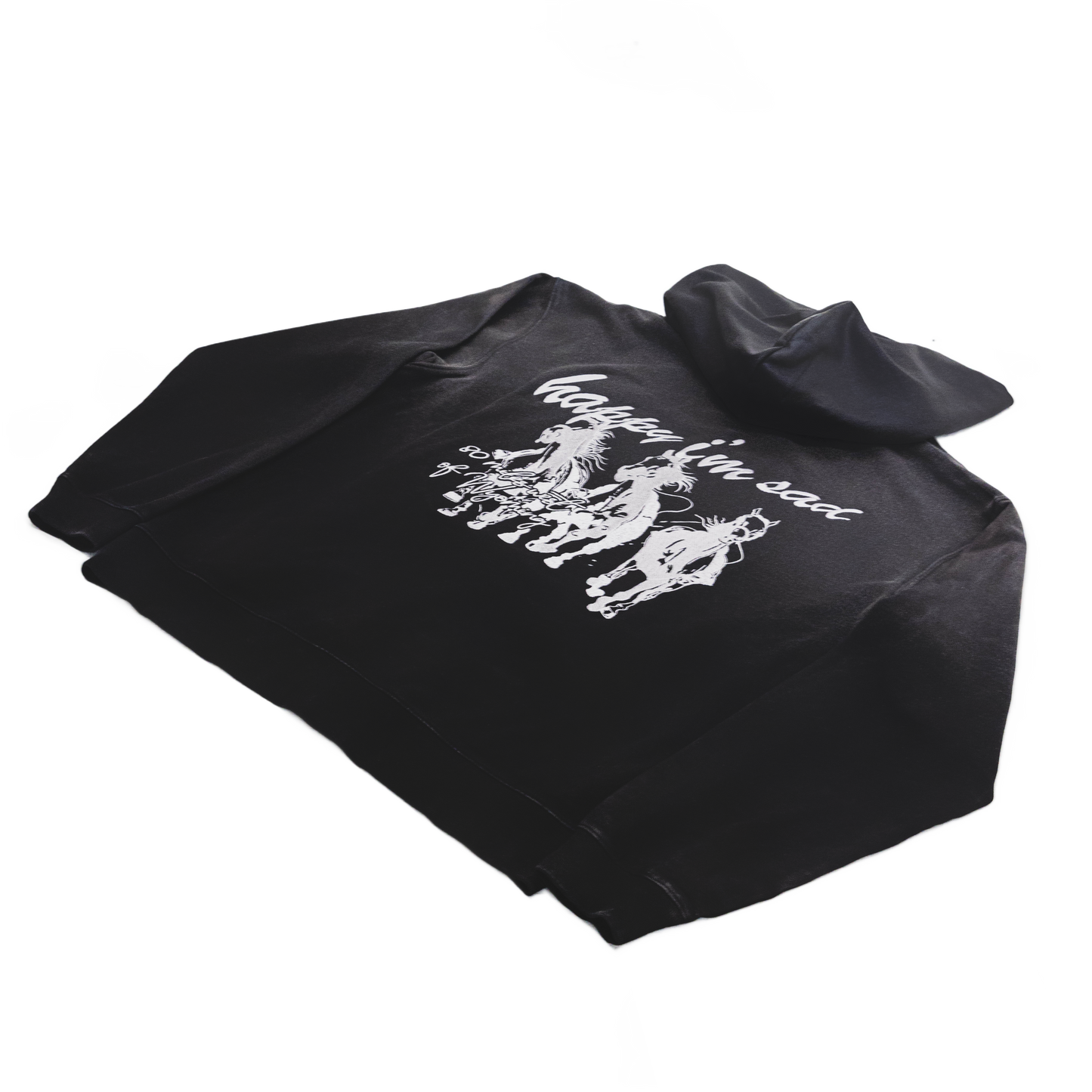 80 Miles West Black Zip Up Hoodie