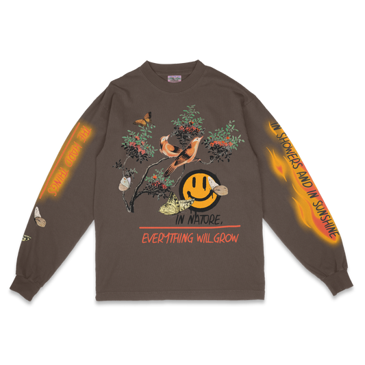 Everything Will Grow Brown Long Sleeve